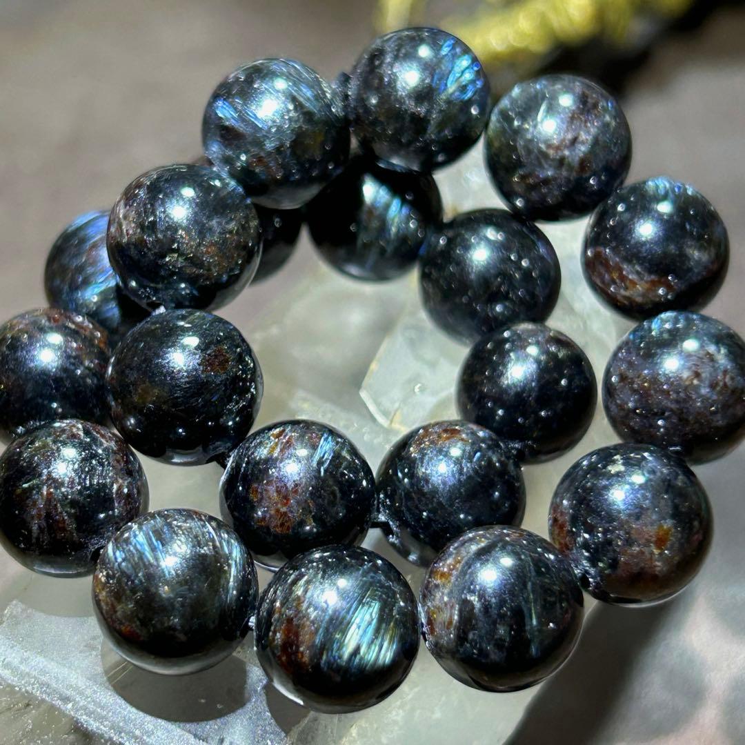 ★高級品質！福徳弁天宝珠③！希少！ブルー　ヌーマイト ブレス