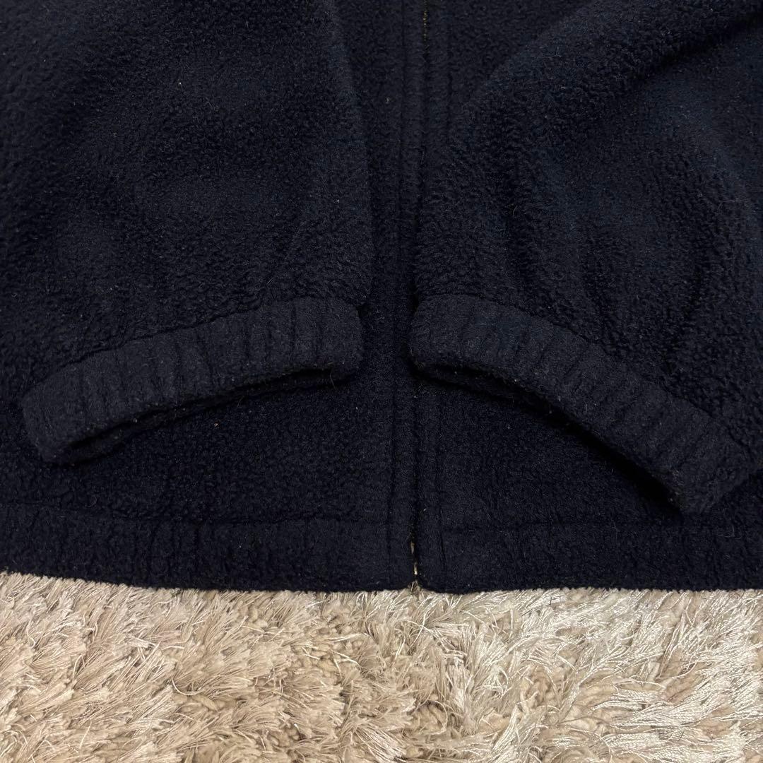 80~90s ラルフローレン 三角タグ フリース スイングトップ ネイビー L