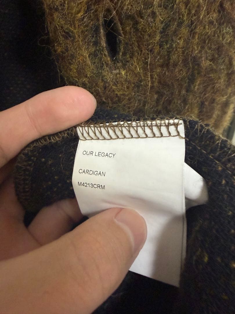 OUR LEGACY モヘアカーディガン 48 ブラウン