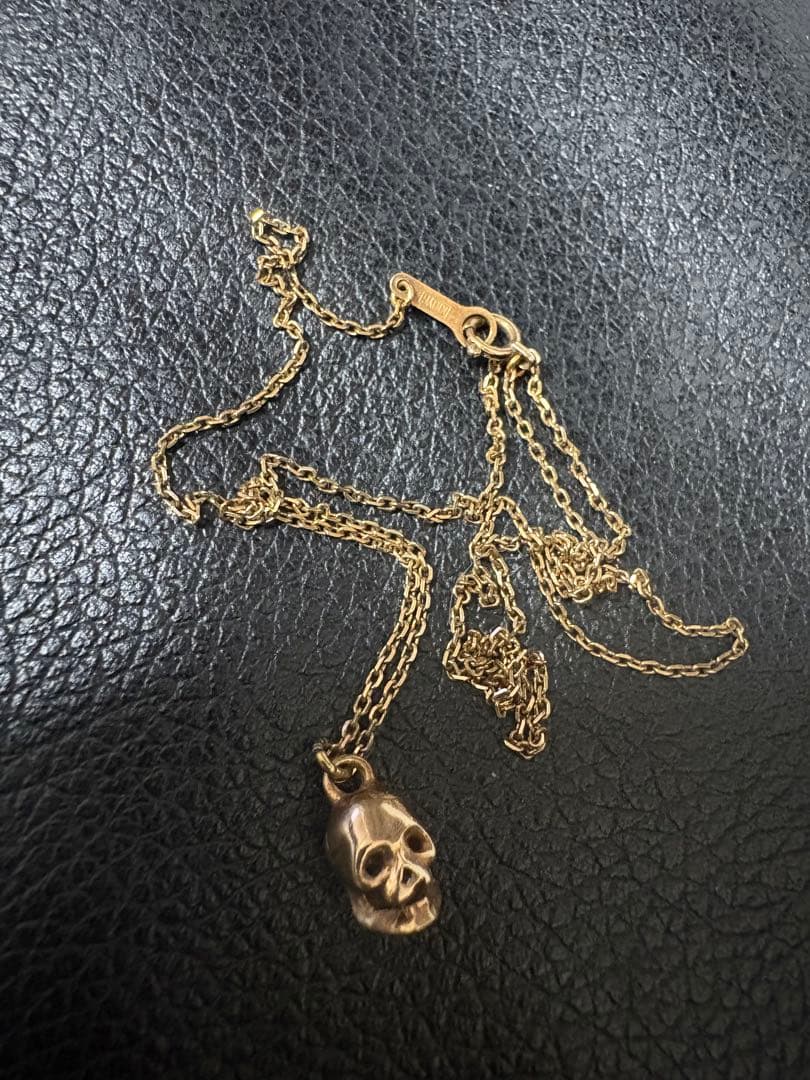 ete K10 スカルチャーム　ネックレス　10金