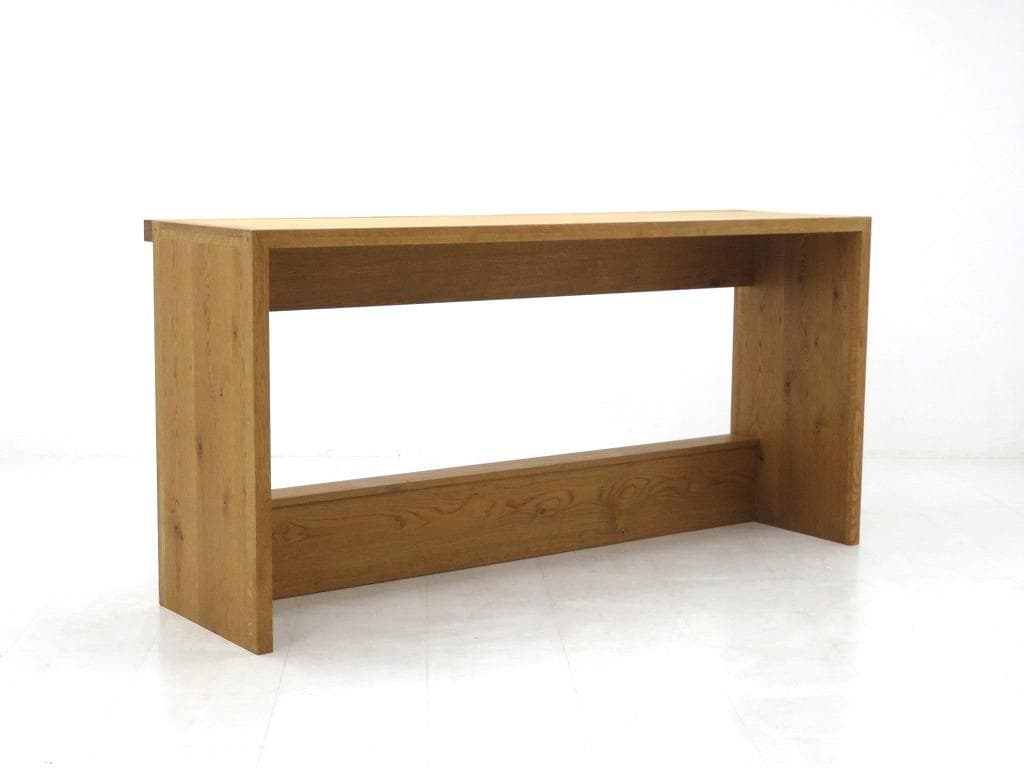 展示品　クラッシュゲート　オーク材　カウンターテーブル　キッチン　カフェ