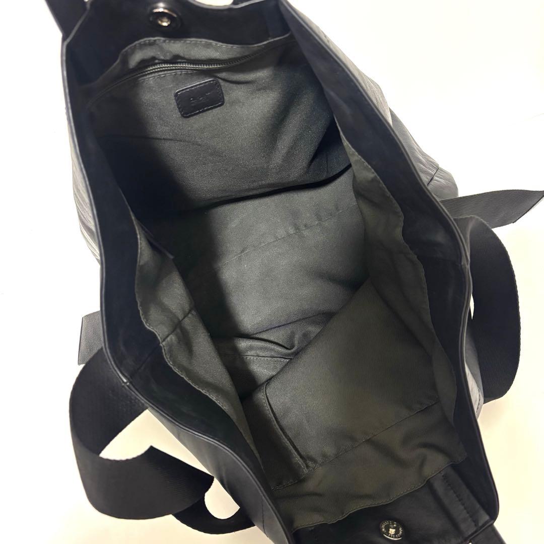 ear PAPILLONNER ワイドテープ トートバッグ L 黒