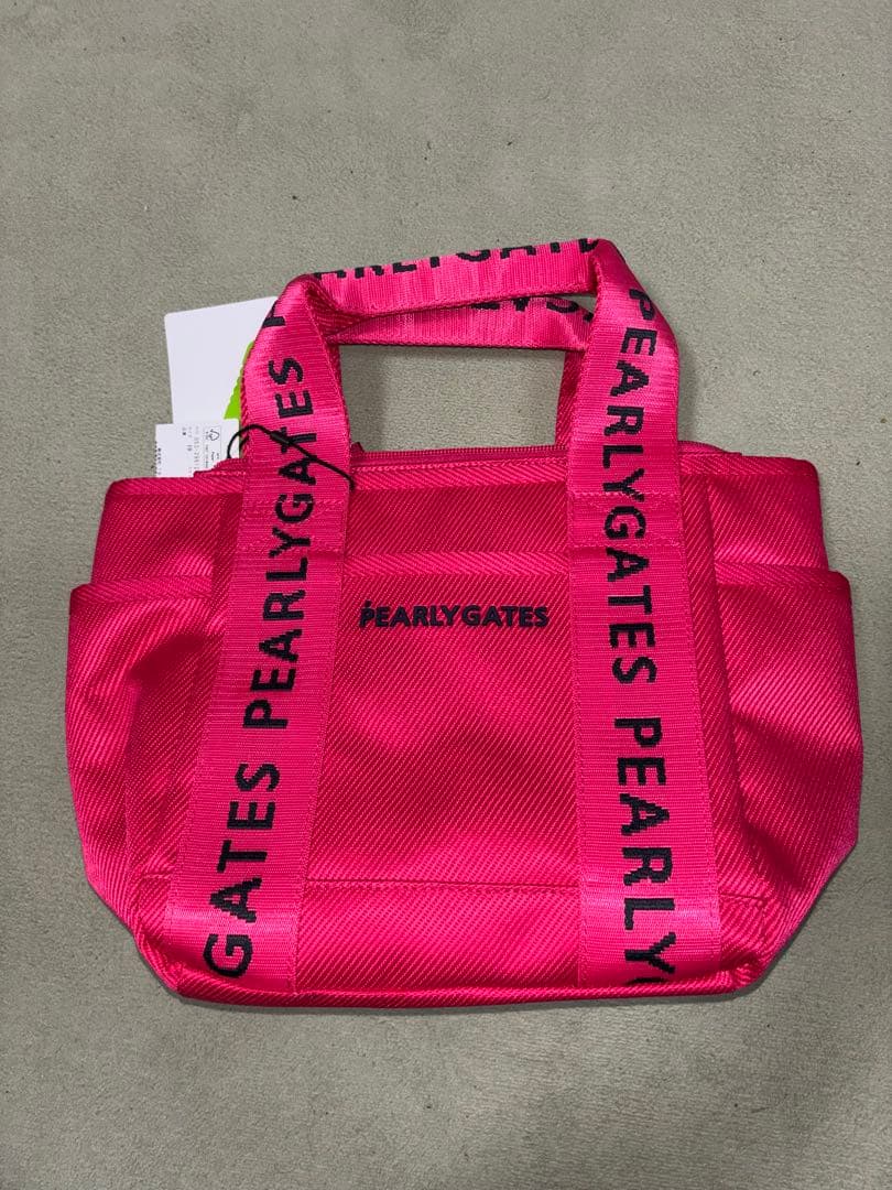 （新品）パーリーゲイツ、カートバッグ、ラウンドバッグ、ピンク色