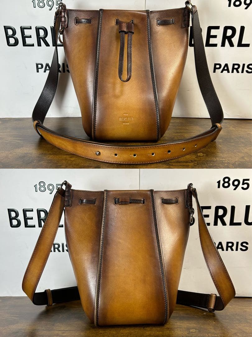 ほぼ新品　特注約50万円　 限定　Berluti ナムソス メッセンジャーバッグ