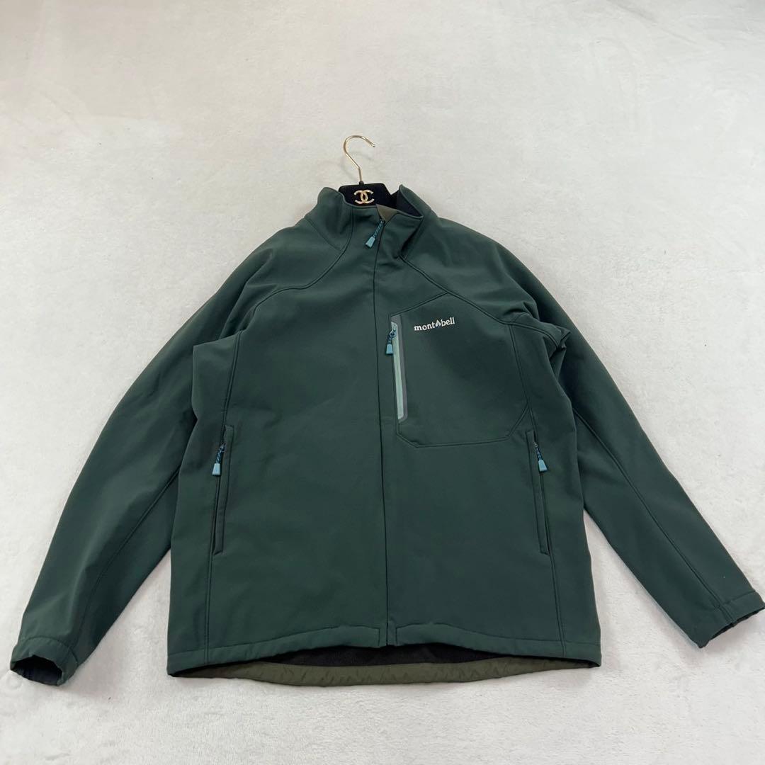 K597 M モンベル ノマドジャケット ロゴ刺繍 ジャケット グリーン メンズ