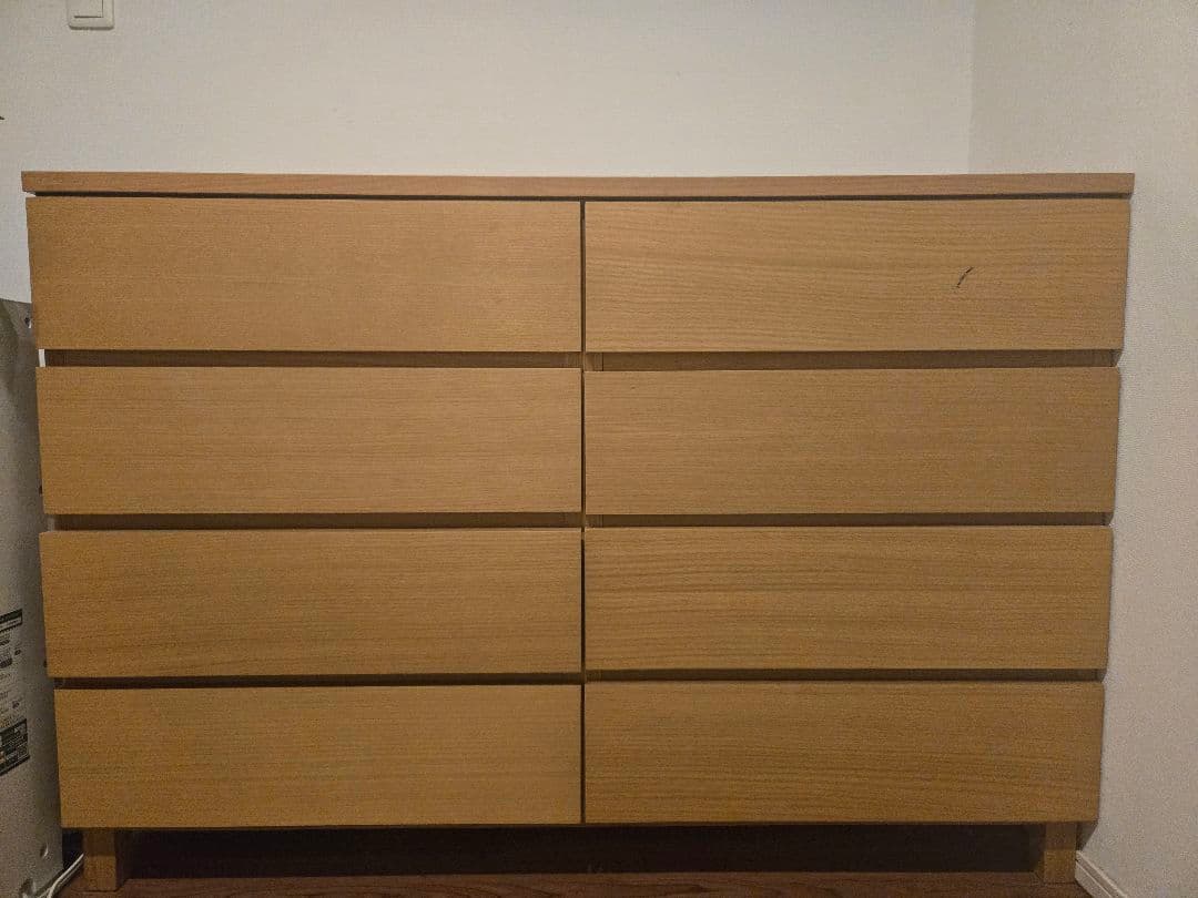 無印良品　オーク材4段ローチェスト