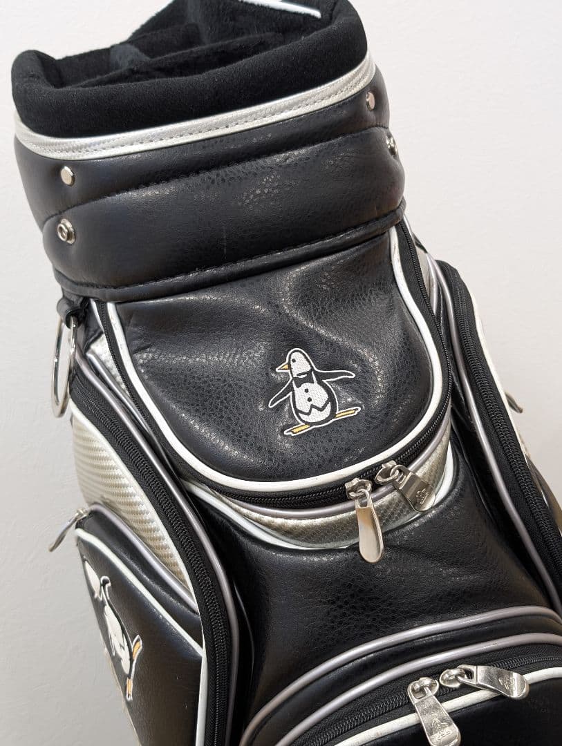 【Munsingwear】 キャディバッグ ブラック・シルバー