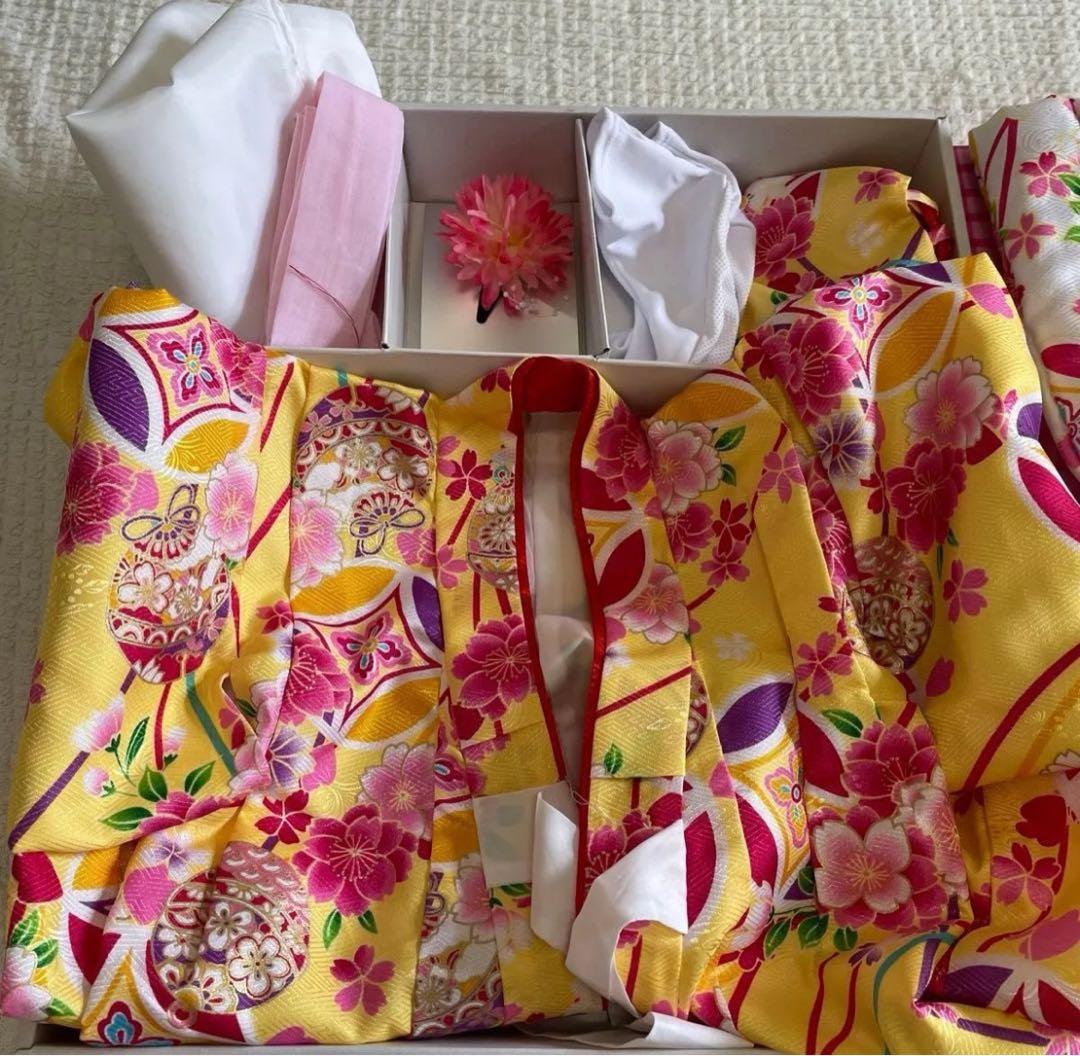 七五三 子供用着物セット 花柄