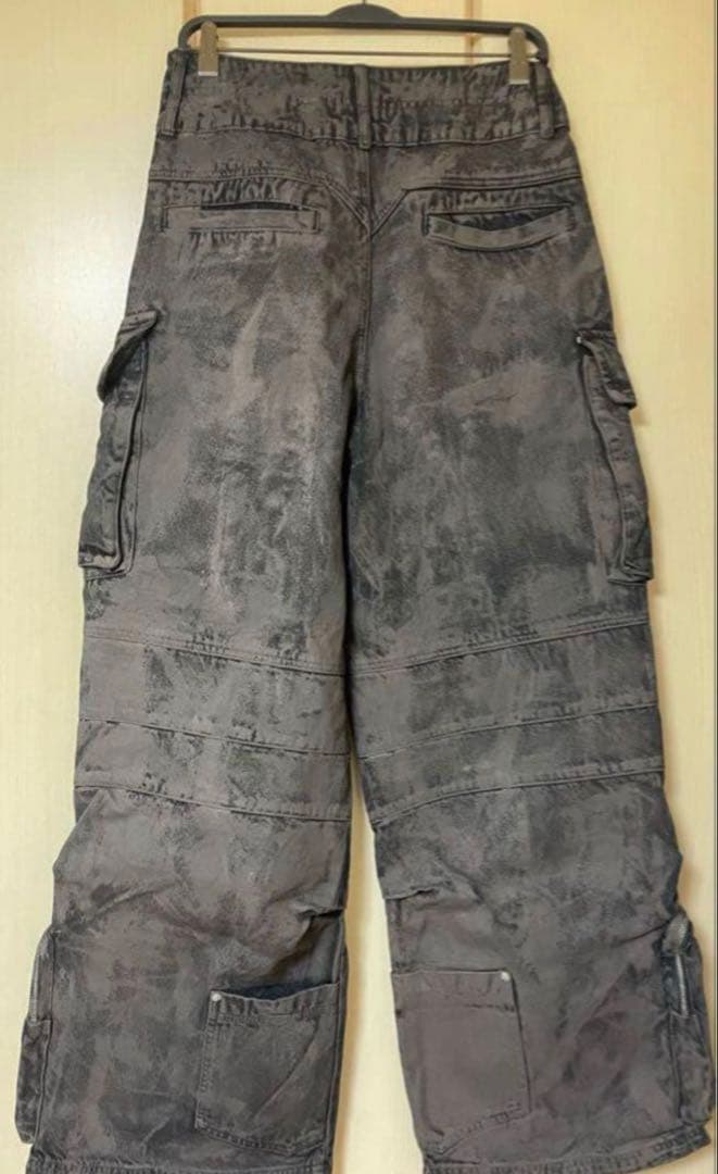 パンツ PERSONSOUL mud dirty denim jeans