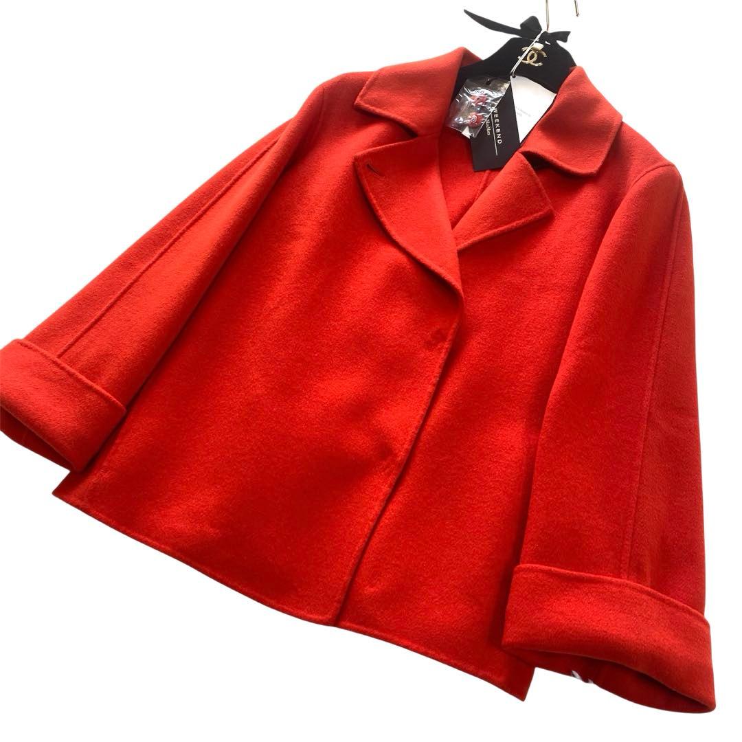 タグ付✨️MaxMara クチートアマーノ バージンウール リバーコート 38
