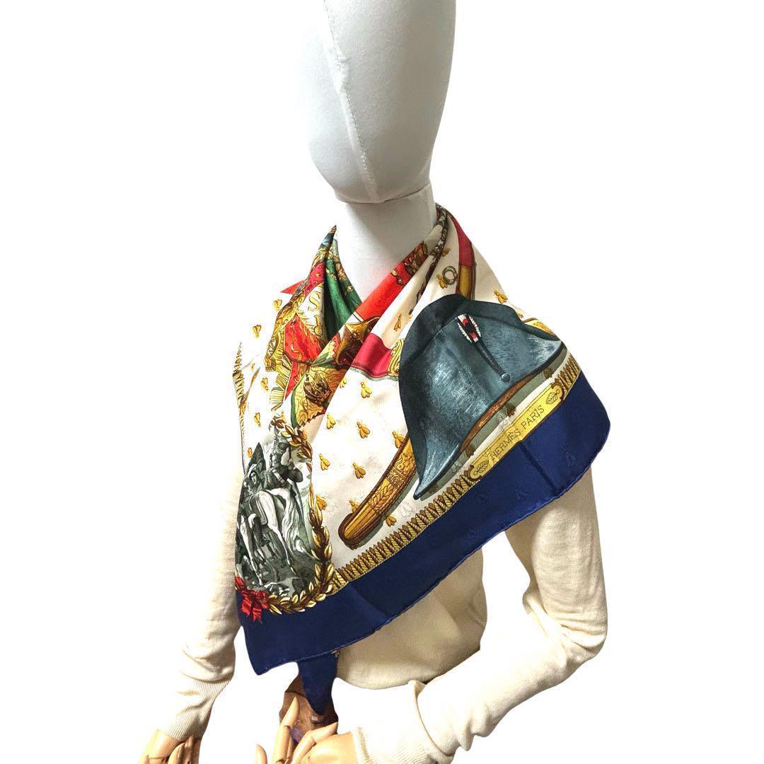 エルメス カレ90 NAPOLEON ナポレオン スカーフ シルク HERMES