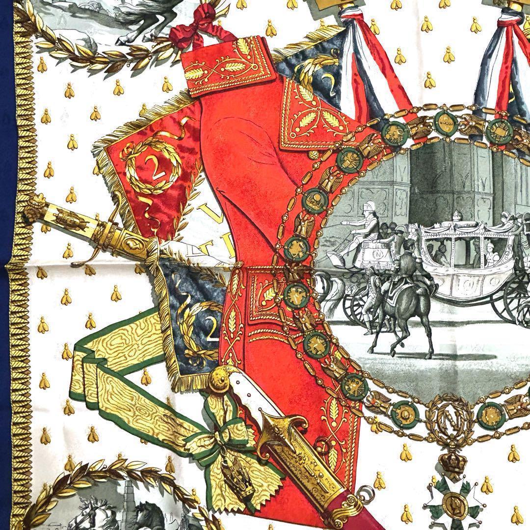 エルメス カレ90 NAPOLEON ナポレオン スカーフ シルク HERMES