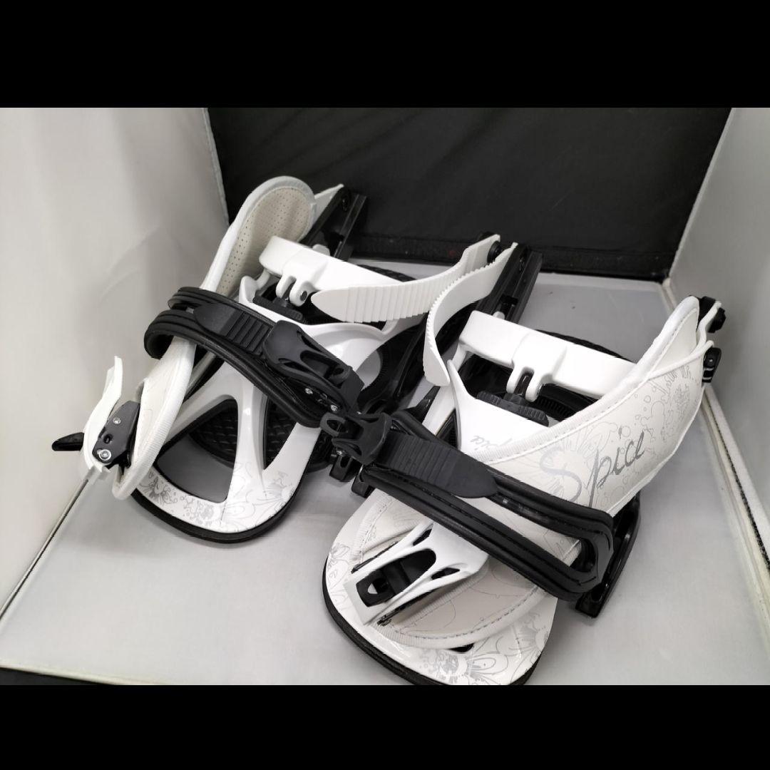 未使用 spice スノーボード バインディング MLサイズ ブラック ホワイト