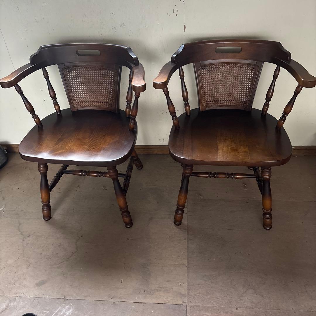 キツツキ　飛騨産業　ウィンザーチェア　右側　美品寄り　最安値