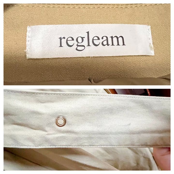 regleam リグリーム ボリュームトレンチコート ベージュ ロング フレア