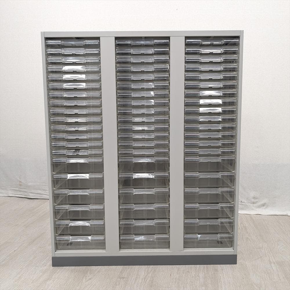 ライオン　3列 20段　レターケース　キャビネット　書類ケース　クリアケース　B