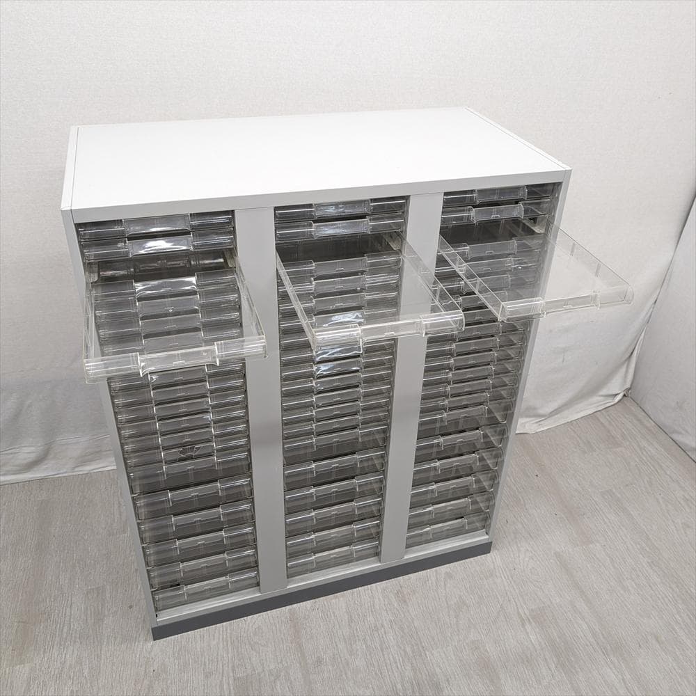 ライオン　3列 20段　レターケース　キャビネット　書類ケース　クリアケース　B