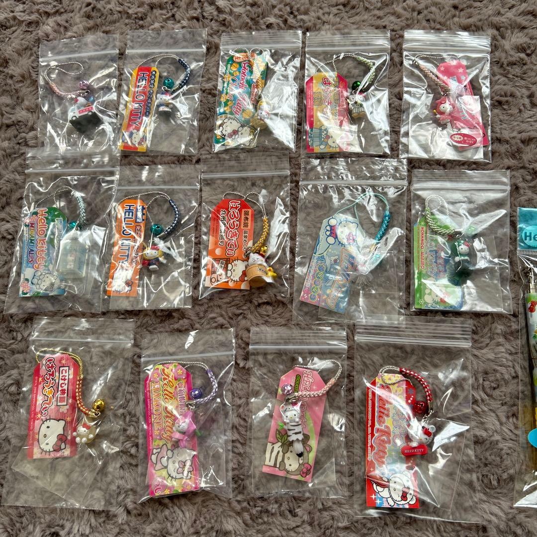 【未使用】ご当地キティ根付けシャーペンボールペン