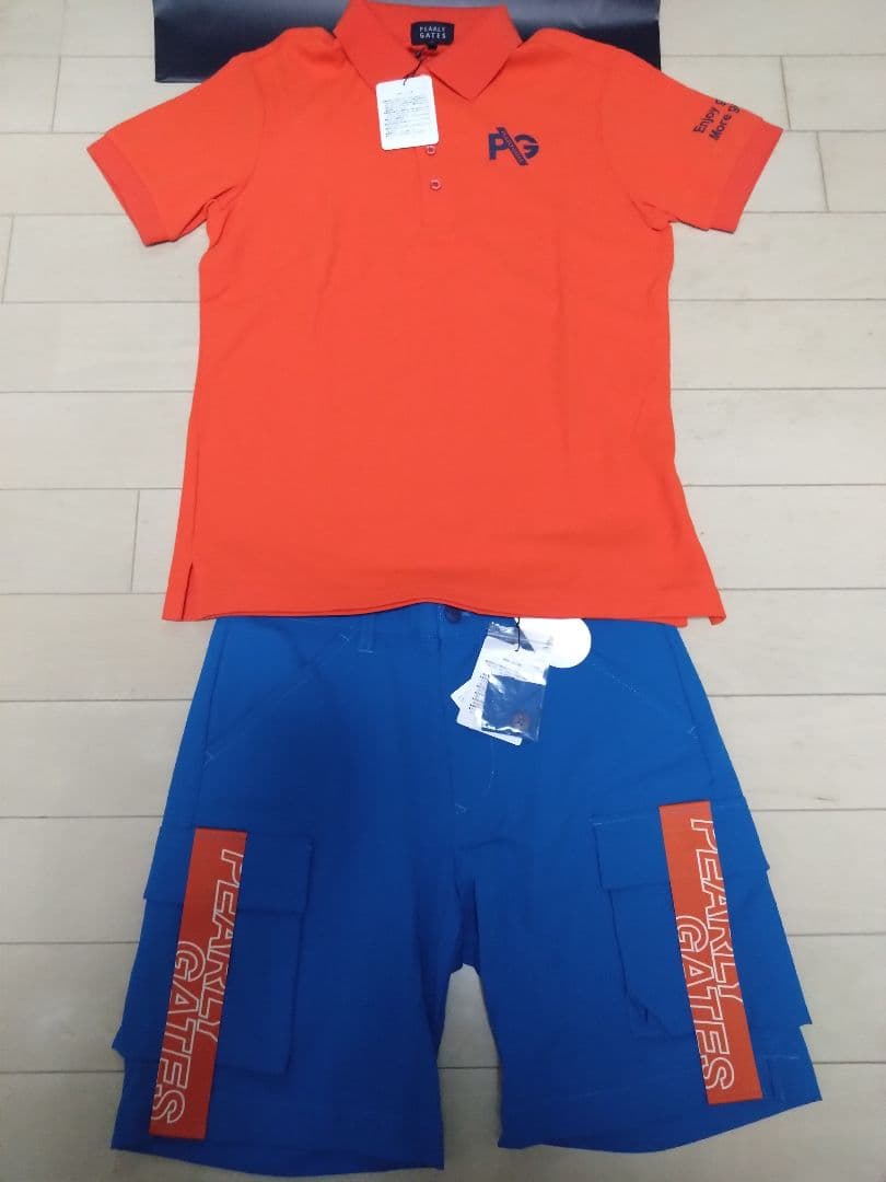 PEARLY GATES シャツ　ショートパンツ上下セット