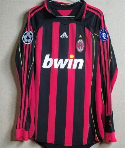 2006/07 ACミラン ホーム マルディーニ 3番 長袖ユニフォーム