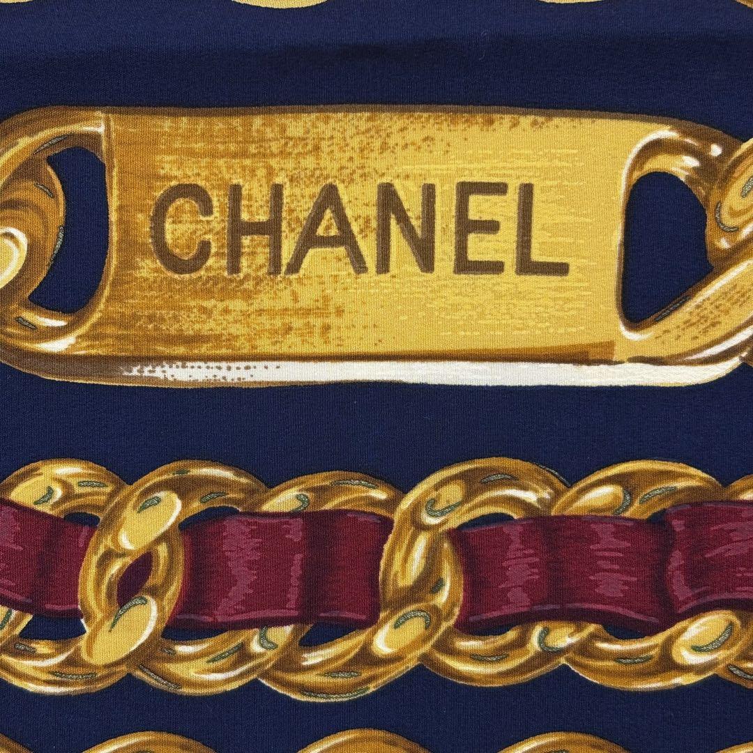 ♡美品♡ CHANEL シャネル スカーフ ココマーク 大判 チェーン柄