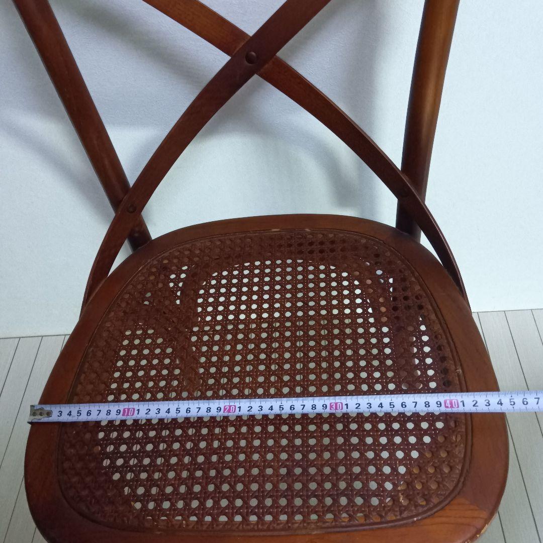 クロスバックチェア　ラタン