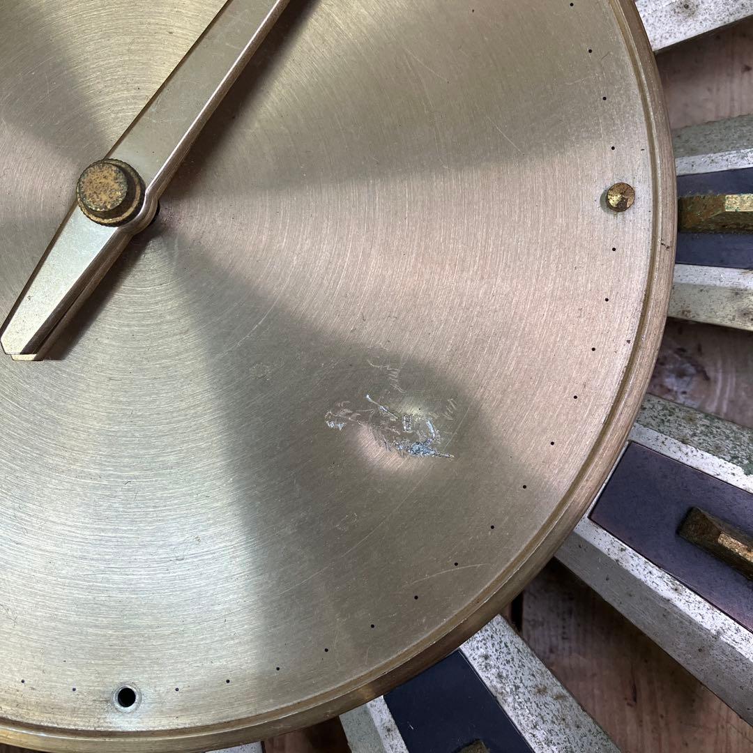 E-3 ジャンク品 ヴィンテージ セイコー サンバーストクロック 掛時計 時計