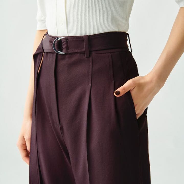 自宅洗濯機で洗濯可能！PLSTコンフォートリュクス セットアップ ワイン