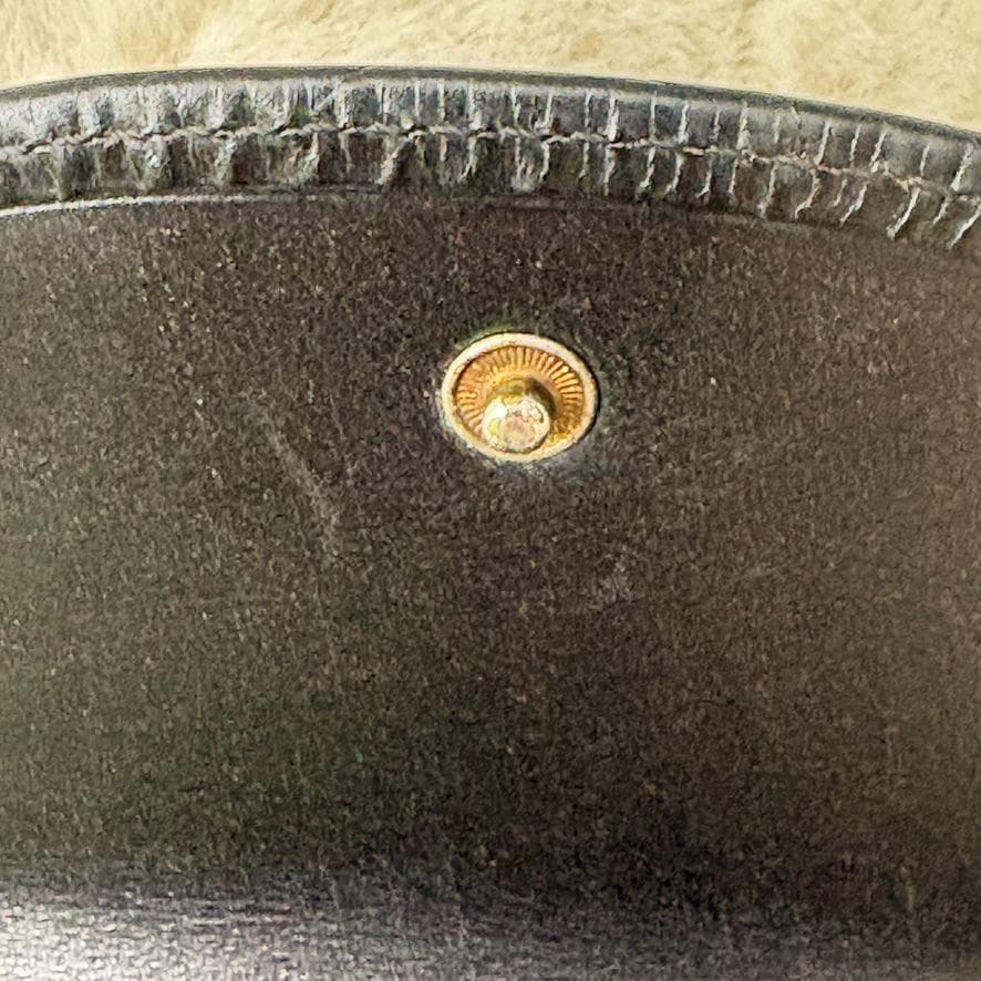 廃盤品　ホワイトハウスコックス　3つ折り財布 黒　ブライドルレザー 　英国製