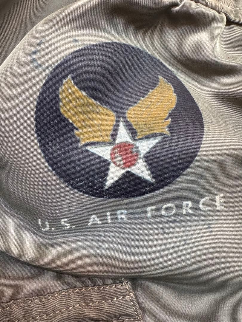 米軍実物　L-2B 50s 黒タグ　US AIR FORCE サイズL