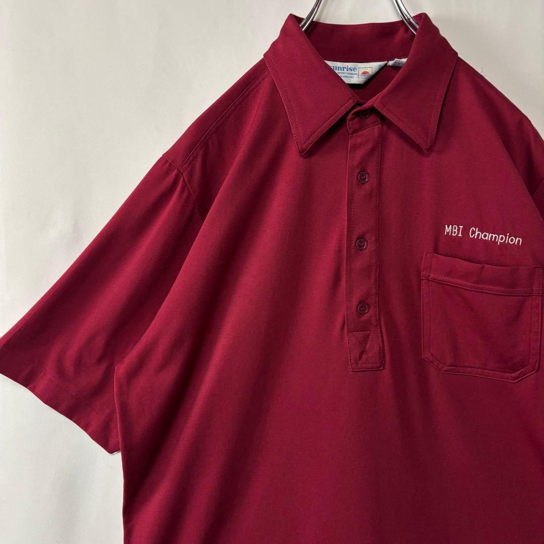 sunrise　ボーリングシャツ　Lサイズ　半袖シャツ　アメカジ　ヴィンテージ