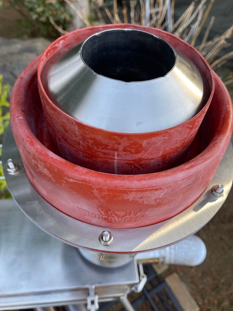 専用 Tent-mark WINNERWELL 薪ストーブ 三重煙突＆ジャック