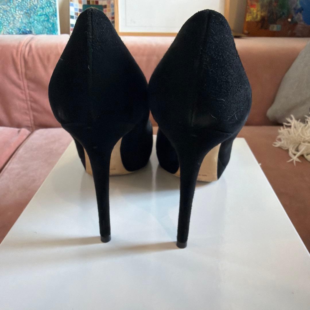 Jimmy Choo ブラック スエード ハイヒール