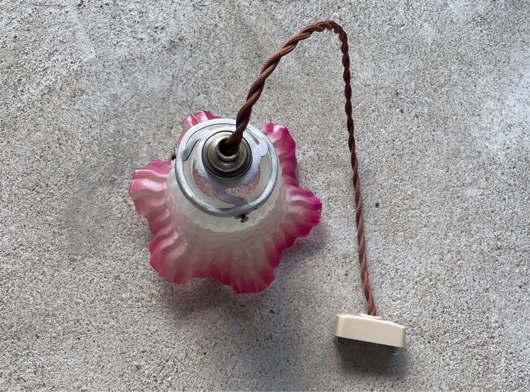 gー9.フランスアンティーク 吊り下げ ライト ソケット ランプ 店舗 什器