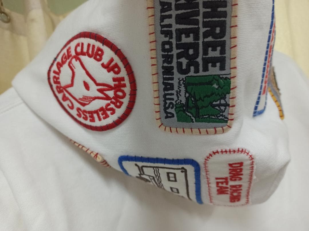 トップス VISVIM FIL 17AW ICT JUMBO PACHES HOODIE