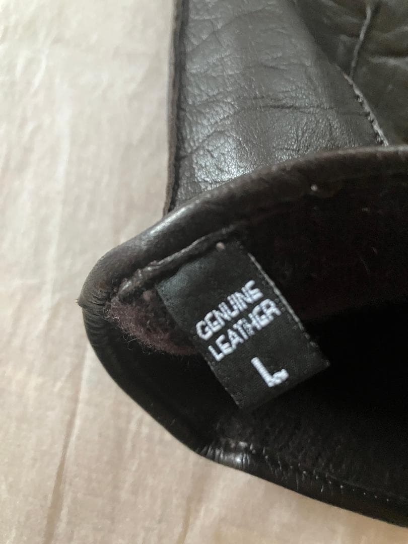 Ermenegildo Zegna レザー グローブ L ダークブラウン