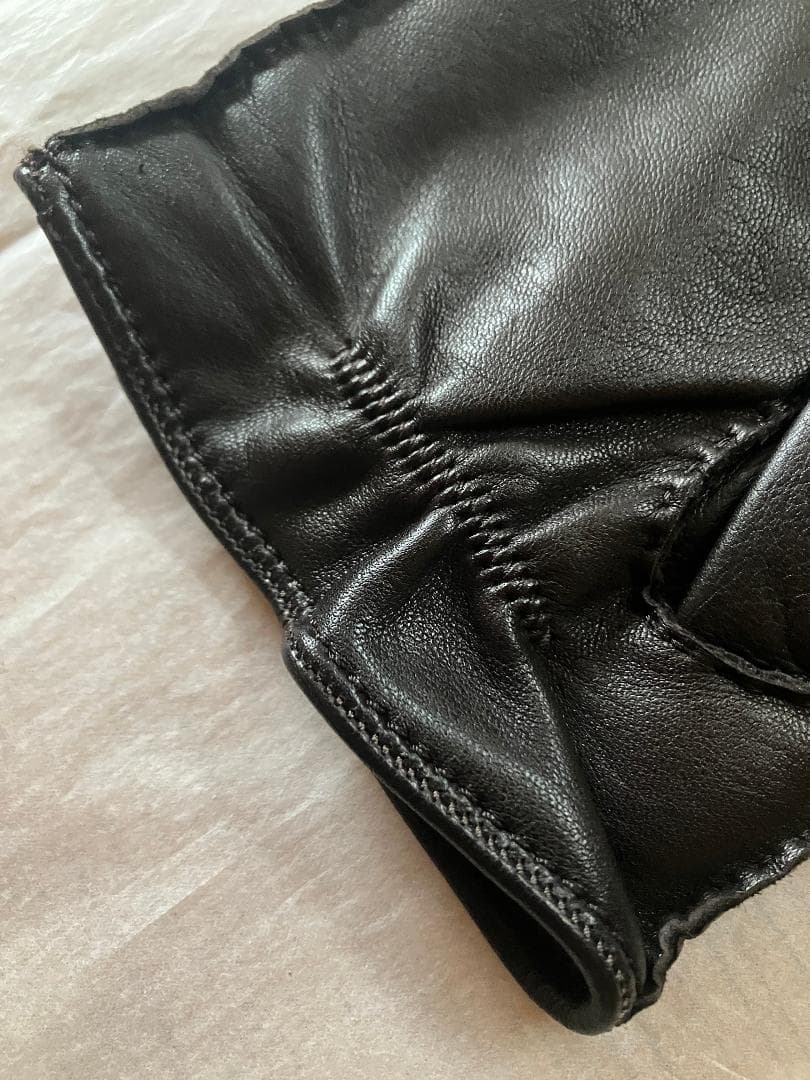 Ermenegildo Zegna レザー グローブ L ダークブラウン