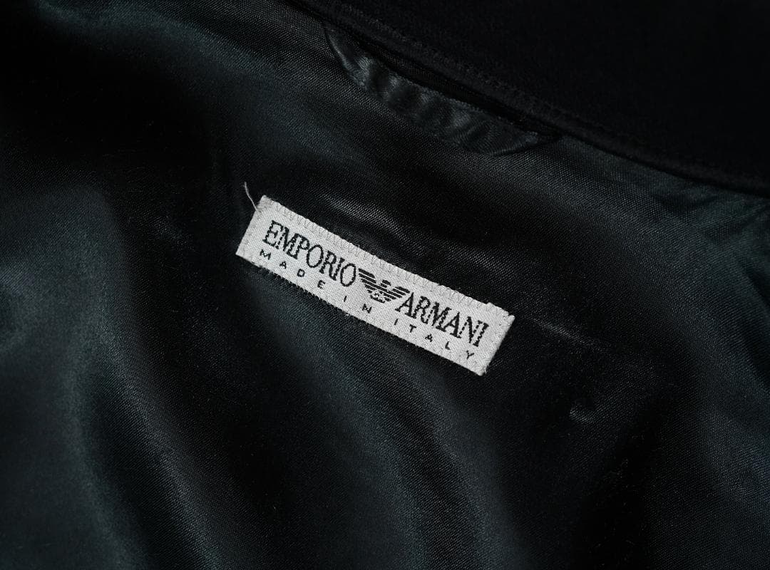 イタリア製 90s EMPORIO ARMANI マキシ丈 ロングコート 50