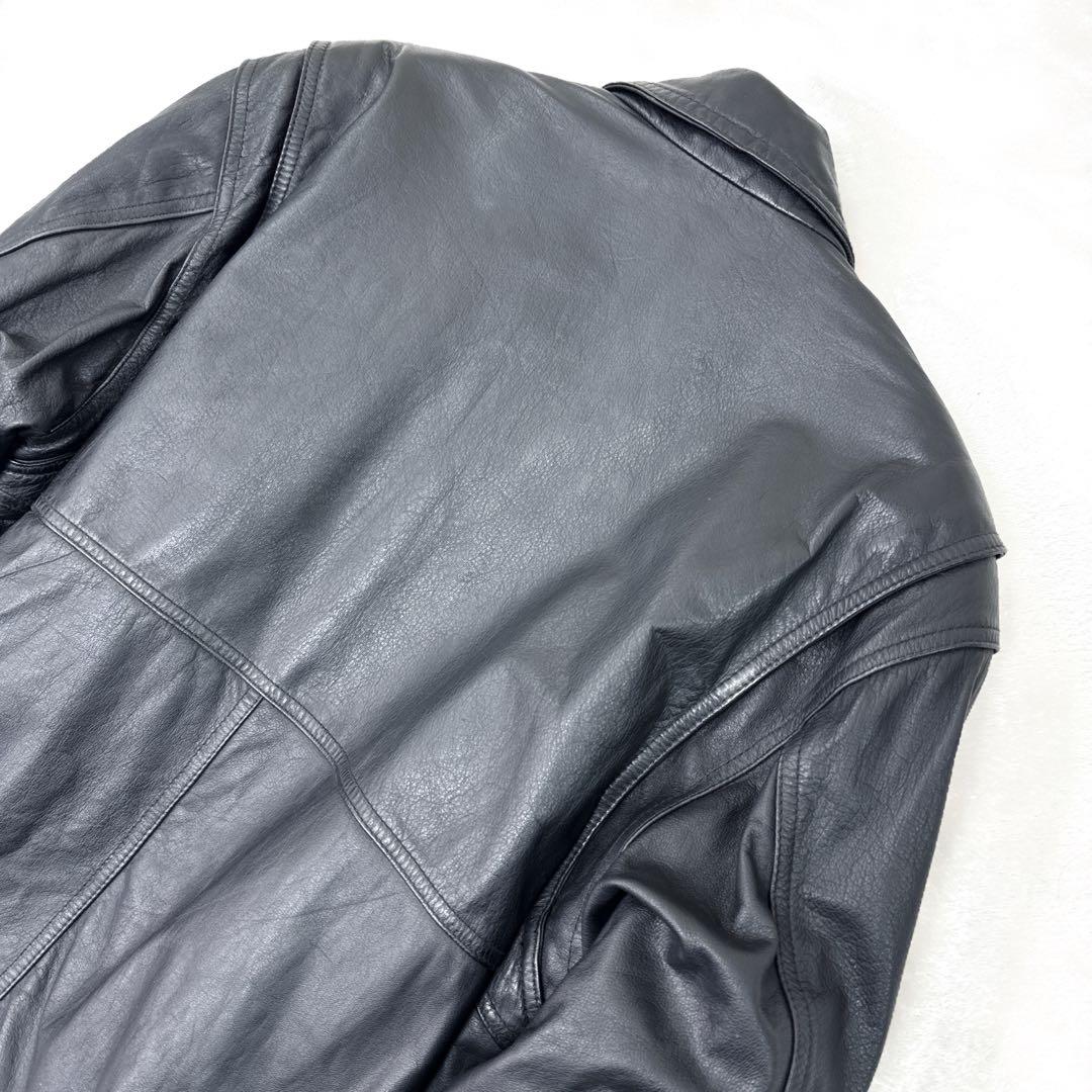 稀少✨ 90s　WORLDWIDE STUDIO　本革 レザー ジャケット A2