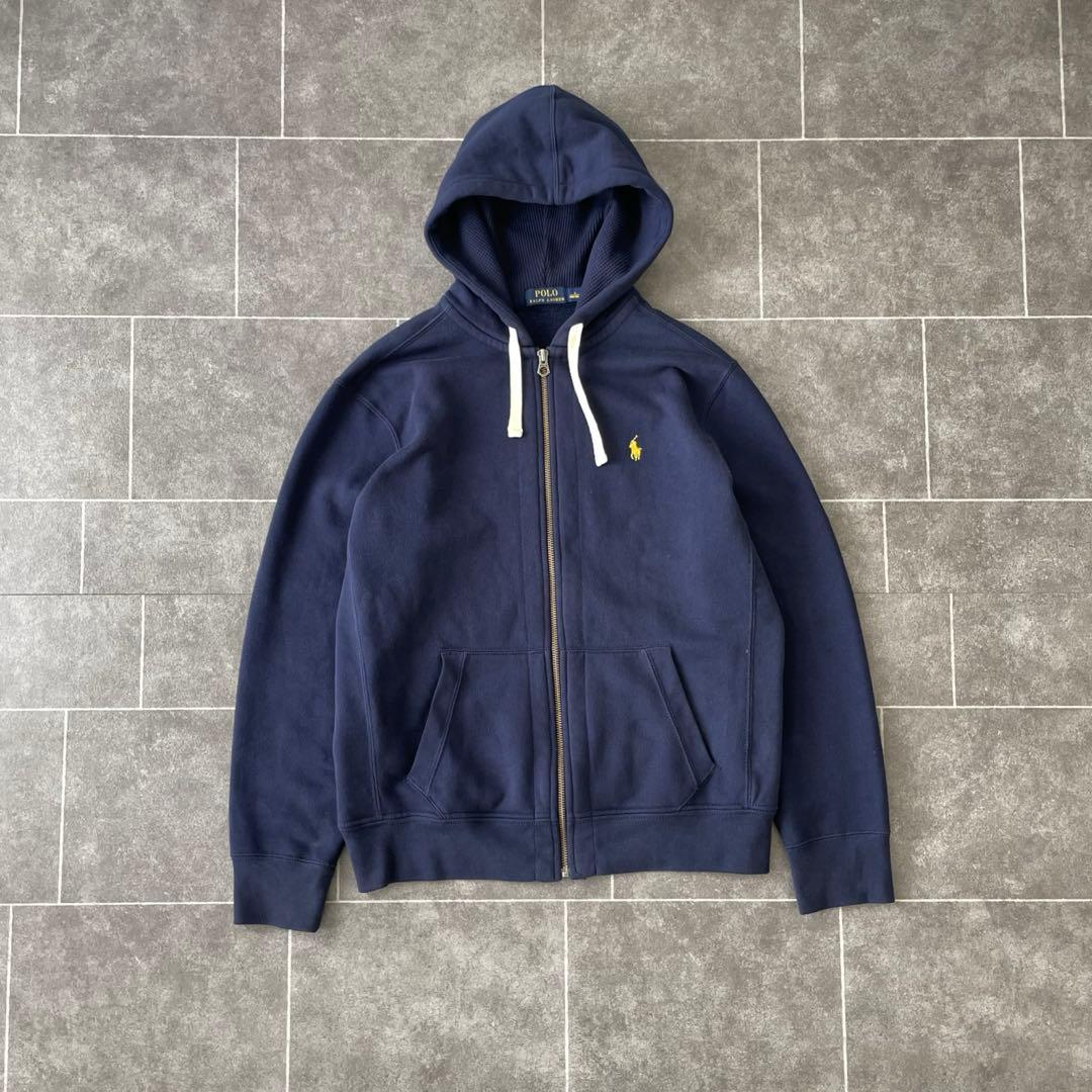 Polo Ralph lauren ラルフローレン ZIP パーカー 紺 L