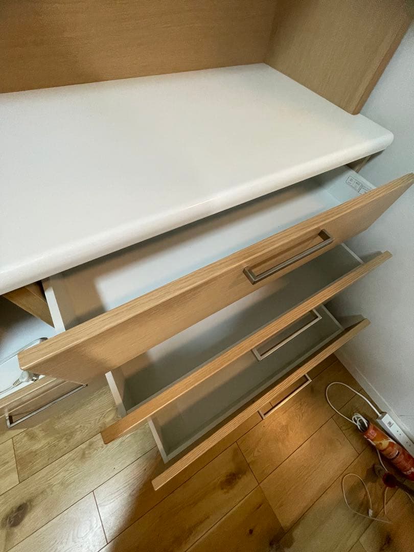 美品　ニトリ　レンジボート　木製キャビネット 120cm