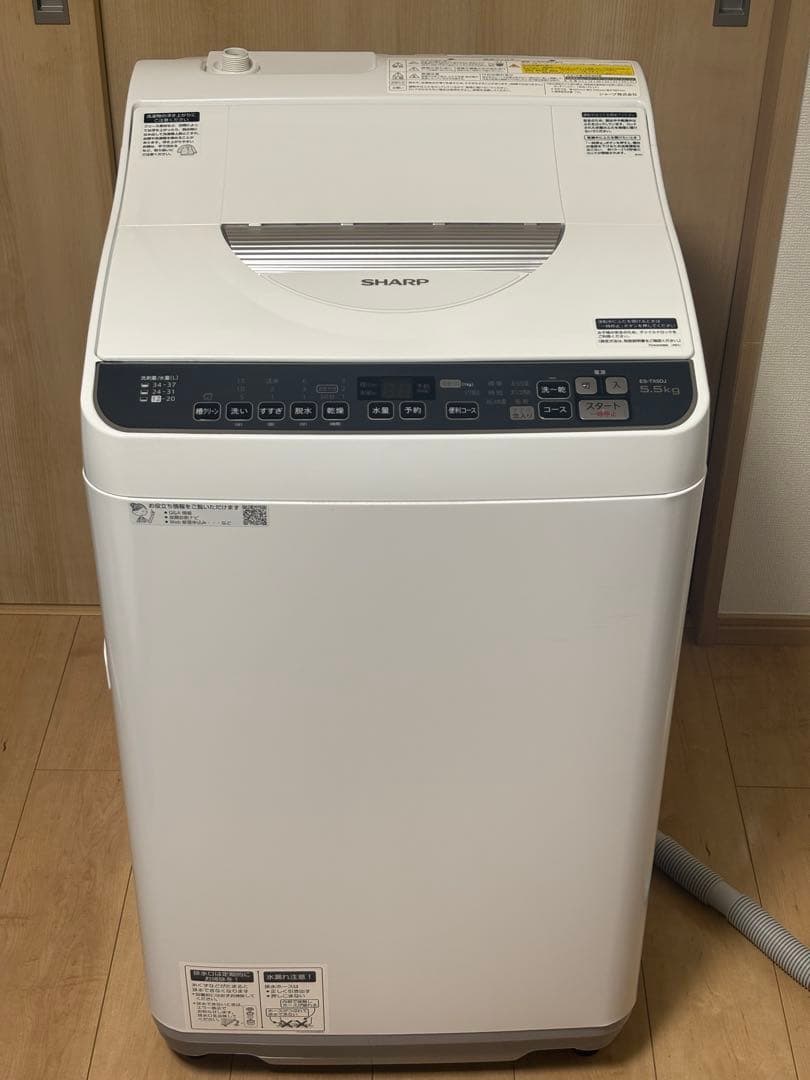 s*i様 SHARP 洗濯機 ES-TX5DJ 2020年製 給／排水ホース付