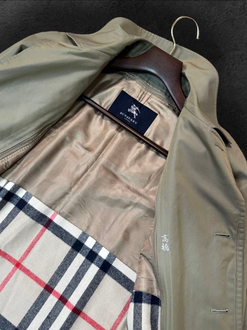 DH05 メガチェック BURBERRY LONDON/バーバリー ライナー付き