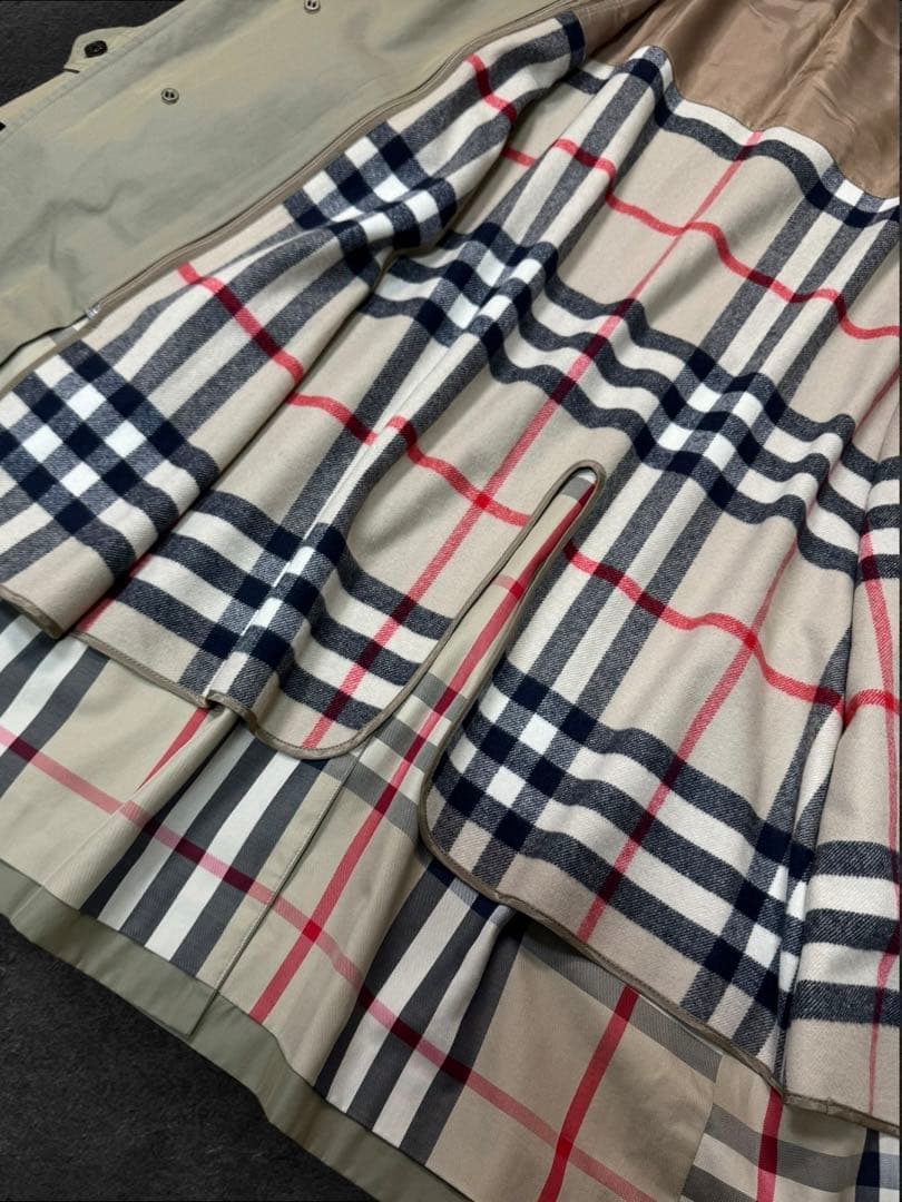 DH05 メガチェック BURBERRY LONDON/バーバリー ライナー付き