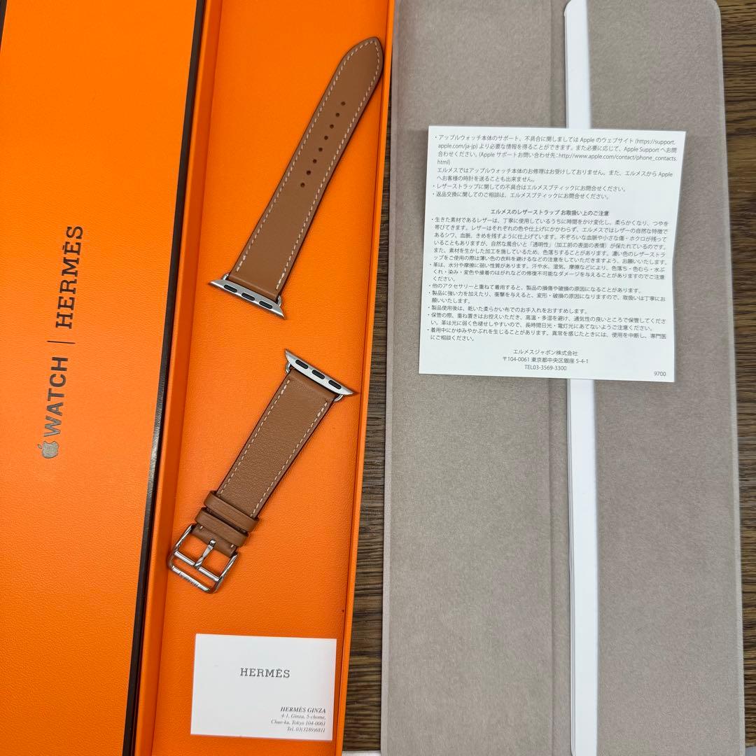 2477 Apple Watch エルメス　ゴールド　ブラウン　HERMES