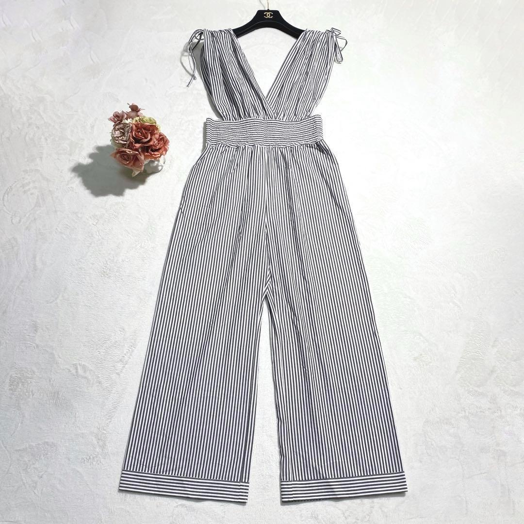 現行品✨23SS フィーニー STRIPE DUMP オールインワン2 38 M