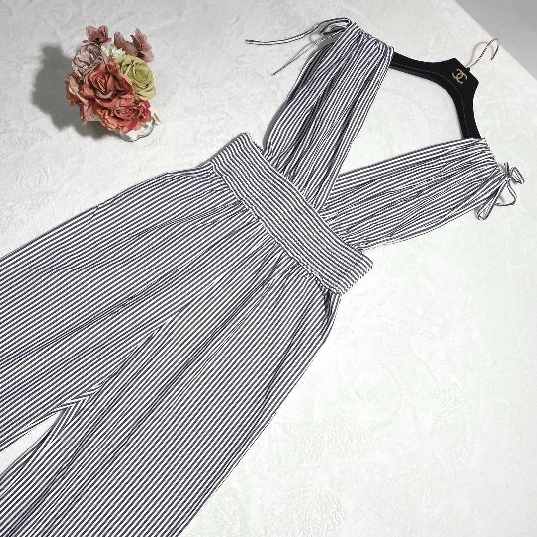 現行品✨23SS フィーニー STRIPE DUMP オールインワン2 38 M