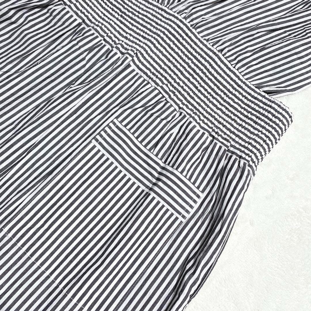 現行品✨23SS フィーニー STRIPE DUMP オールインワン2 38 M