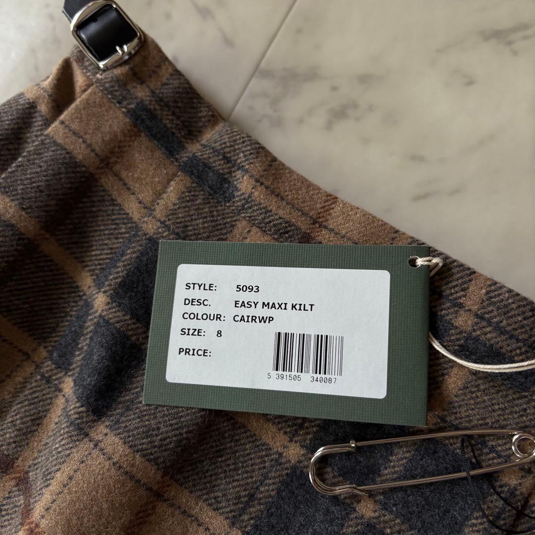 新品タグ付き オニールオブダブリン 柔らかブラウン マキシロングスカート91cm