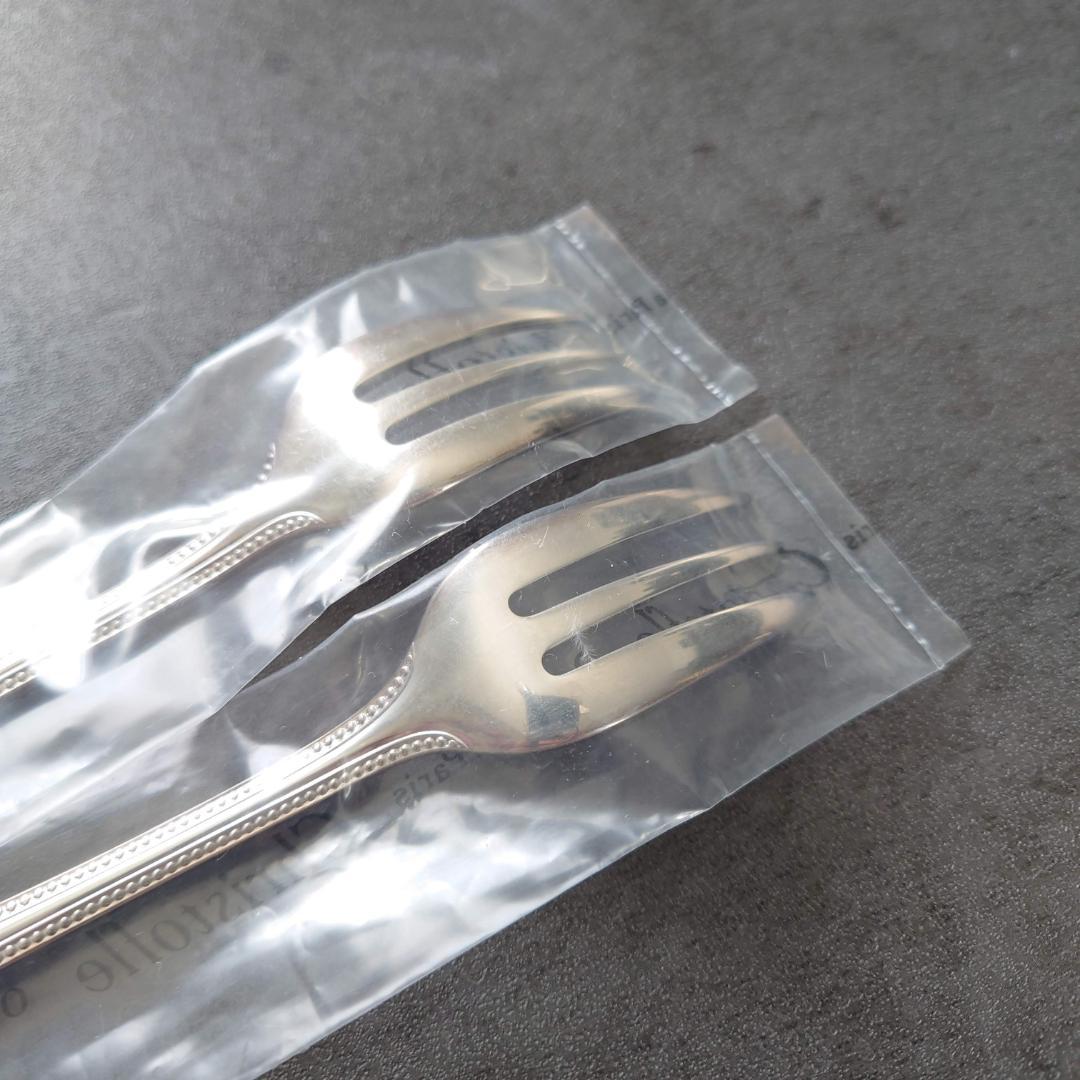 クリストフル パール ケーキフォーク 未開封 2点